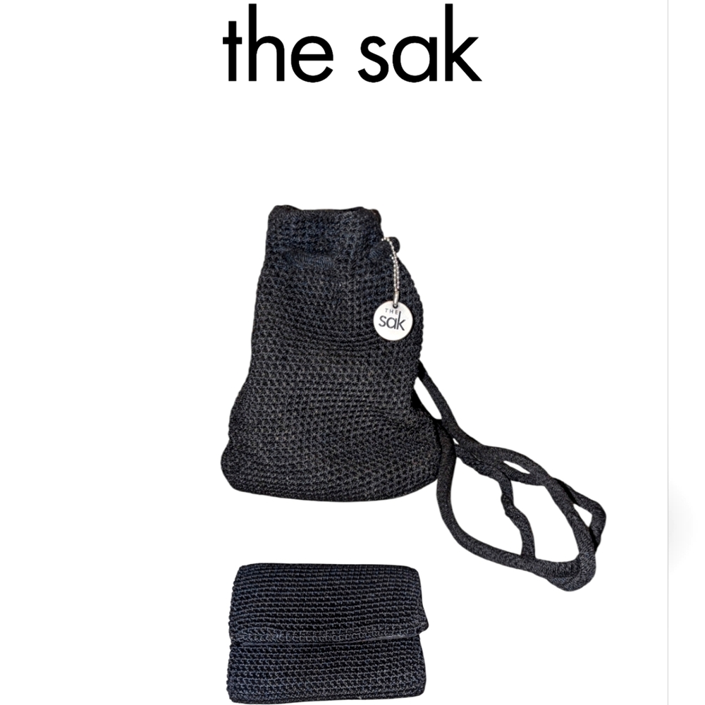 The Sak Mini Backpack and Wallet Knit Set.